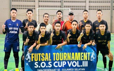 Tampil Gemilang, Tim Futsal MAN 1 Sinjai Amankan Tiket 16 Besar Turnamen S.O.S Vol. III se-Sulsel